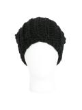 pompom ribbed beanie