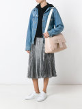 fold-over closure shoulder bag