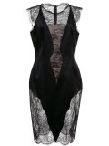 lace short sleeves dress