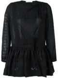 broderie anglaise trim blouse
