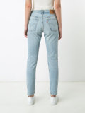 distressed straight-leg jeans 
