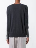 textured stripes fine knit jumper