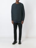 stitch detail tailored trousers