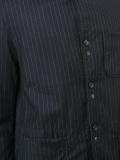 pinstripe shirt jacket