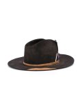 feather detailing hat