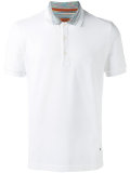 contrast collar polo shirt 