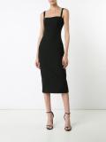 square neck midi dress