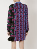 foliage pattern knit dress