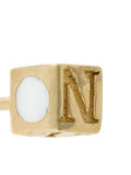 initial stud earring