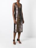 sequined V-neck dress