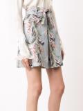 floral print A-line skirt