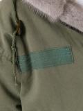 zipped mid parka coat