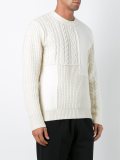 cable knit asymmetric jumper