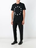 circular star print T-shirt