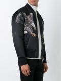 eagle print bomber jacket 