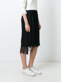 蕾丝细节半身裙