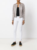 zipped padded jacket