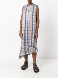 asymmetric drop waist dress