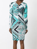 paisley patterned dress