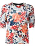 floral pattern knitted top