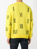 numbers V-neck sweater