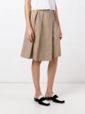 pleated A-line shorts 