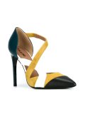 cut-out colour block pumps