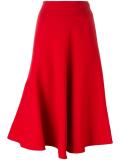 draped midi skirt
