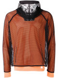 layered fishnet sports top 