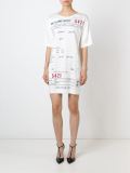 dry cleaning receipt印花T恤式连衣裙