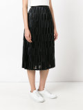 sheer pleated skirt