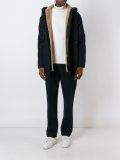 concealed fastening hooded coat
