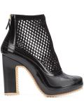 Pierre Hardy X Sacai mesh ankle boots