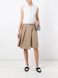 pleated A-line shorts 