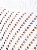 Mesh-Stitched Long Sleeve Sweater