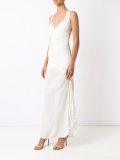 v neck knit dress