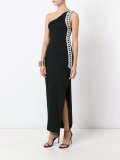 one shoulder embellished dress