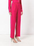 side stripe straight trousers 