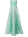 'Bustier Tiered Textured Organza' dress