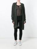 gloves striped cardigan