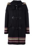 hooded duffle coat