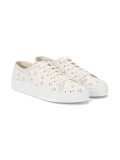 floral laser-cut sneakers