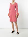 lace up sleeves dress 