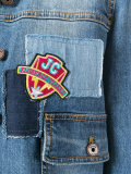 embroidered patch denim jacket 
