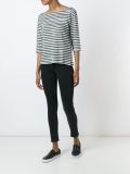 boat neck striped top