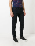 high waist drawstring skinny jeans