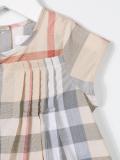 check cotton pleat dress