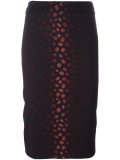 jacquard pencil skirt