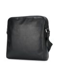 zipped square messenger bag