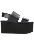touch strap platform sandals